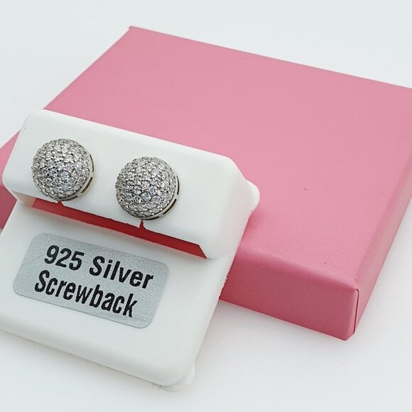 "925 Sterling Silver Cubic Zirconia Earrings, U19254564 - Picture 5 of 11